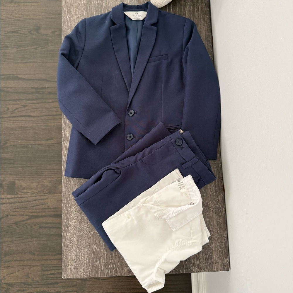 Boys H&M Navy Suit 5T